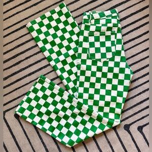 Dressed in LALA Green and White Checkered Pants